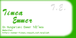 timea emmer business card